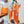 Choregraphie Equestre Scarf 90 CM In Orange Colorful Silk Twill 228977