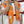 Planifleurs scarf 90 CM In Orange Colorful Silk Twill 249919