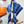 Zouaves Et Dragons Bandana Shawl 90 CM In Blue Colorful Silk Twill 262789