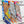 Parade Scarf 90 CM In Light Blue Colorful Silk Twill 310305