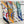 Palonniers scarf 90 CM In White Colorful Silk Twill 321911