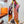Silla De Gaucho Scarf 90 CM In Yellow Orange Colorful Silk Twill 320652