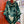 Stately Wheels Scarf 135 CM In Dark Green Colorful Cashmere And Silk 327470