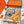 Guepards Bandana Double Face Scarf 140 CM In Beige Mix Orange Colorful Cashmere And Silk 334189