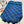 SCARF 200 CM IN COBALT BLUE MONOGRAM CASHMERE