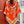 Choregraphie Equestre Pareo Scarf 140 CM Orange Colorful Cashmere And Silk 393170