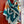 Choregraphie Equestre Pareo Scarf 140 CM Teal Blue Colorful Cashmere And Silk 393171