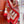Coaching Deja-Vu Shawl 140 CM Red Colorful Cashmere And Silk 398261