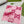 SCARF 220 CM IN BRIGHT PINK MIX WHITE WOOL 401164