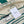 Square Scarf 140CM White Mix Dark Green Cashmere And Silk