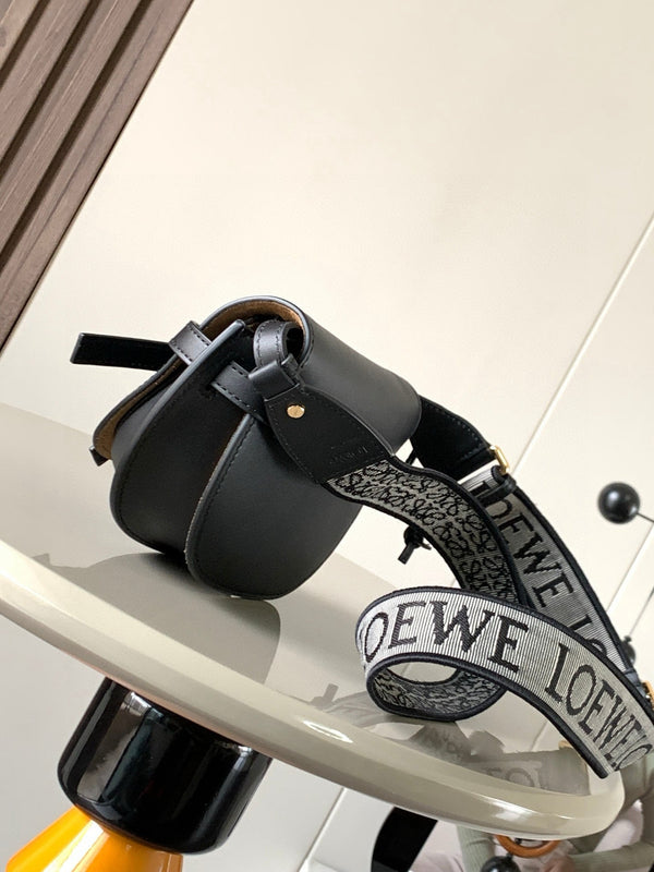 Loewe Mini Gate Dual Bag Black Calfskin