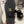 CC 26s Strappy Sandals In Black Velvet With Rope Sole Gold Hardware
