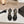 Double C Leather High Heel Sandals Black