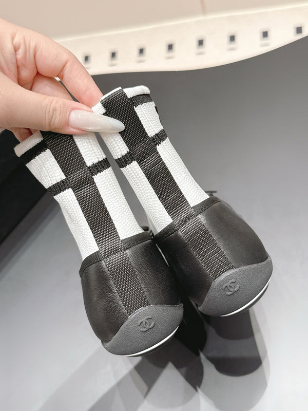 CC 26s Sneakers Black White Lambskin Mesh 922675