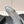CC 26s Flat Pointed-Toe White Grey Crocodile Embossed 922682