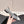 CC 26s Flat Pointed-Toe White Grey Crocodile Embossed 922682