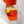 VT One Stud Leather Sandals Orange Cowhide 292755