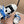 Miu Miu Plume Sneakers Black White Blue Suede Cowhite 533982