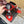 SL POM CIRCLE CRYSTAL HEELED SANDALS RED SATIN