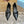 PRA BRUSHED CUT-OUT PUMPS BLACK CALFSKIN