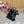 SL ONE-STRAP RHINESTONE BLACK SATIN