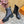 LV Laureate Platform Desert Boot 70mm Blue Black Monogram Jacquard Fabric