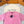 LV 25 Washed Powder Embroidery Round Neck T-shirt Pink Cotton