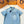 LV 25 Denim Pocket Embroidered Short Sleeve Shirt Blue Cotton
