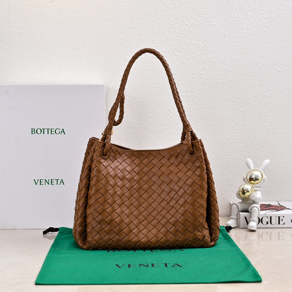 BV 26s Parachute Bag Tan Brown Intrecciato Leather 291403