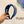 HAIRBAND WITH FLOWER PRINT IN CORNFLOWER BLUE SILK 398862
