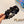 HEADBAND ATTACHED DIAMONDS IN BLACK SILK 412434