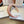 LIGHT PINK FABRIC HAIRBAND WITH GOLD LOGO 414436