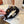 BLACK FABRIC WITH GOLD LOGO HAIRBAND 415931