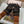 HORSEBIT GLOVES IN BLACK LAMBSKIN MIX GINGERBREAD BROWN WOOL 465052