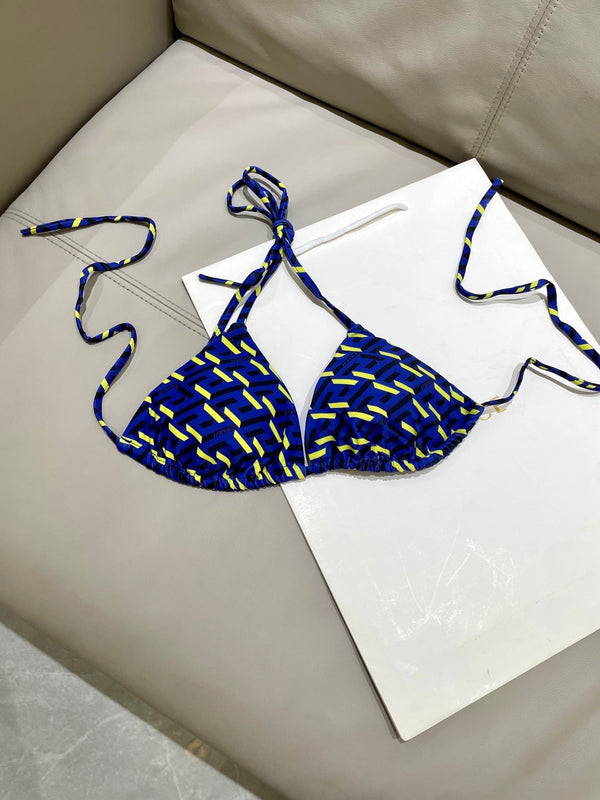 Versace Two-Piece Bikini Blue Colorful 201828