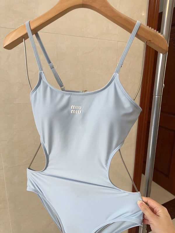Miu Swimsuits Light Blue Cotton 180533