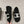 CC LOAFERS IN BLACK FLEECE WITH WHITE LOGO