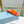 PRA TRIANGLE HEEL SATIN SLIPPERS BRIGHT ORANGE