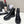 CC Combat Boots In Glossy Black Quilted Lambskin  944580