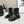 CC 26s Quilted Chain Boots Black Glossy Calfskin 924504