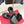 DC 24 Keira Floral-Appliqué Sandals Black Sheepskins & Cowhide 304708