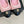 Chanel 25 Ballet Flat 50mm Pink Black Woven Lambskin 473052