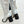 CC Classic Long Boots Block Heel 90mm Sliver Metalic Calfskin 465392
