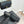 CC Woven Square-Toe Slippers Black Leather 825776