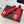 CC 26s Buckle Square Toe Ballet Flat Red Suede 829735