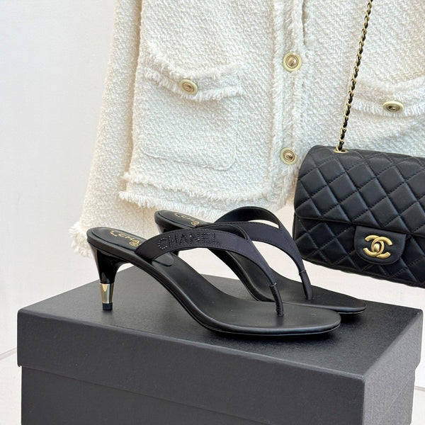 CC 2026 Thong Sandal 5.5cm Black Satin 825791