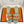HM 26s Strappy Sandals Orange Green Sheepskin 905788
