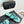 CC 26s Thong Sandal Black Light Blue Lambskin Patent Leather 917801