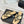 CC 26s Thong Sandal Black Beige Lambskin Patent Leather 917802