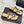 CC 26s Thong Sandal Black Beige Lambskin Patent Leather 917802